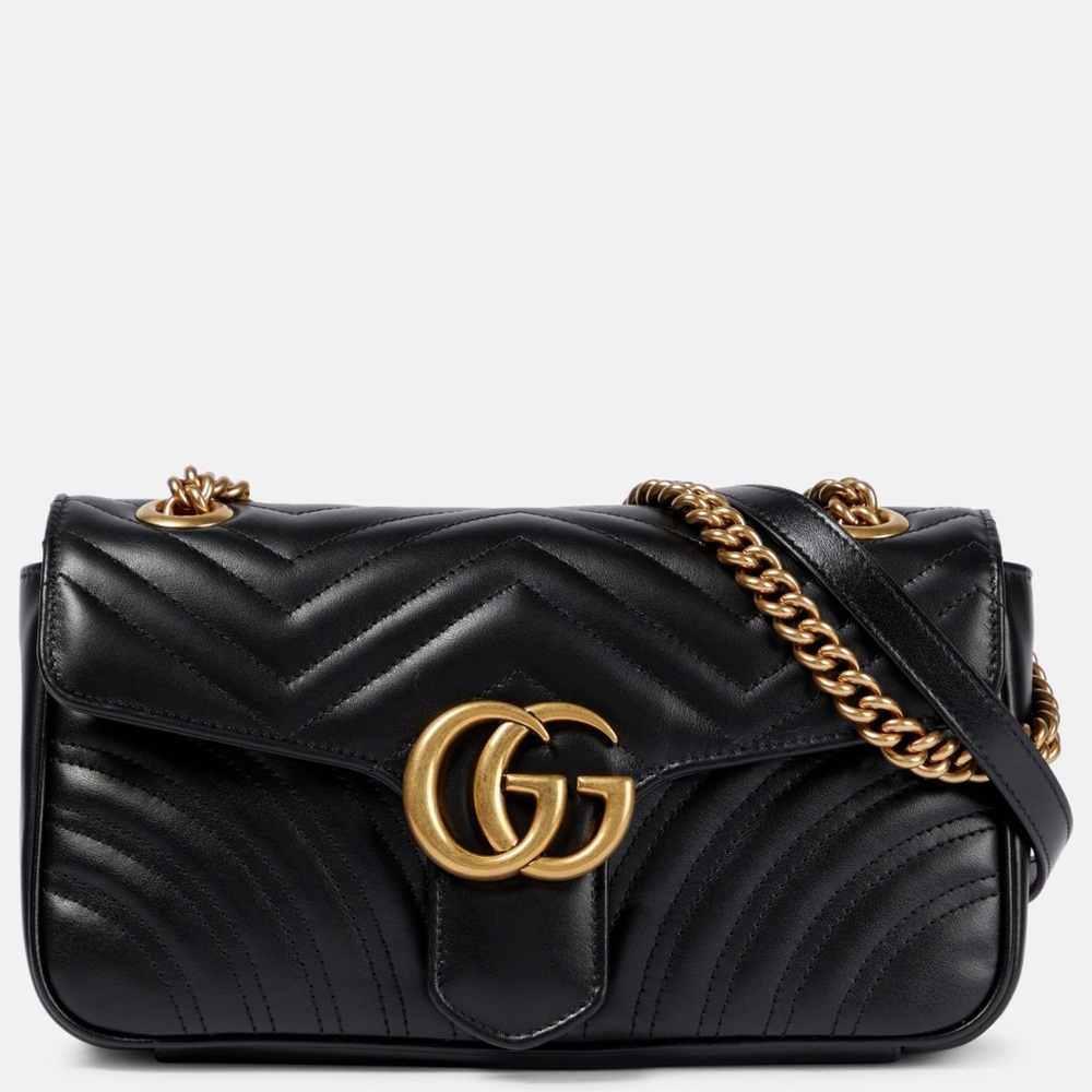 Gucci GG Marmont Black Flap Bag; EUC COA - Picture 2 of 16